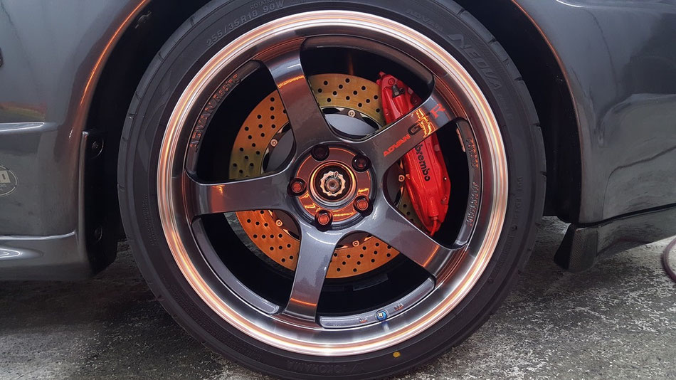 アドバンレーシングGT ホイールコーティング アートディテール