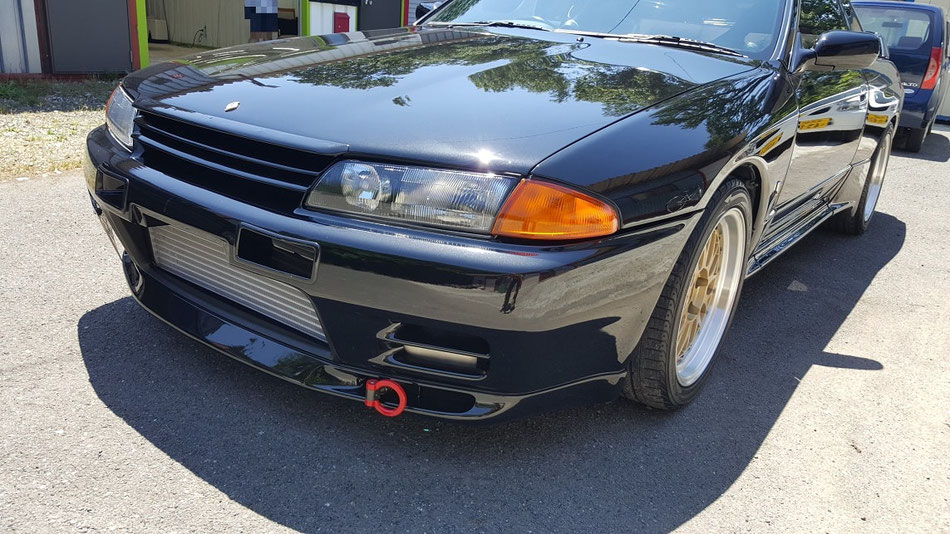 BNR32黒 研磨後 太陽光の下でもバフ目無し 埼玉三芳の車磨き専門店・アートディテール