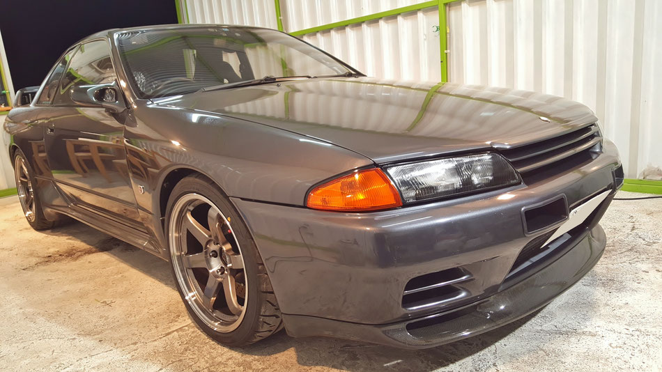 ＢＮＲ３２ＧＴ－Ｒのコーティング　傷消し　水アカ除去　所沢　川越　狭山