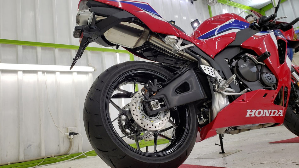 cbr600rr ホイールコーティング後