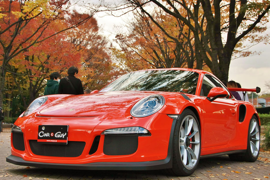 ポルシェ991GT3RS シブヤスポーツカーフェス 代々木公園 紅葉 渋谷