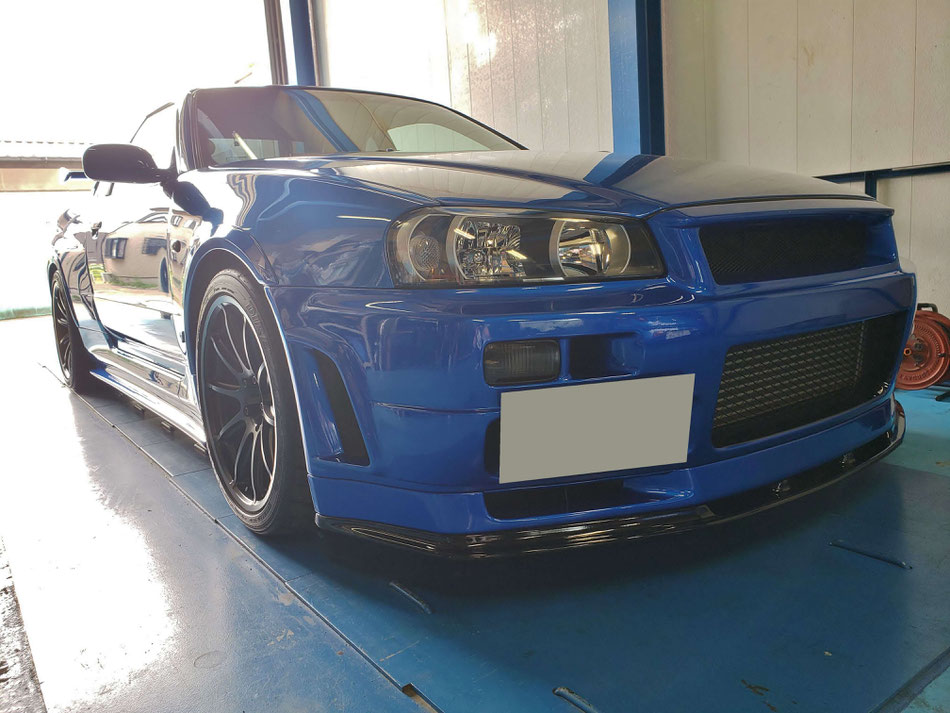 BNR34コーティングメンテナンス・ホイールコーティング完成 プロドライブGC010