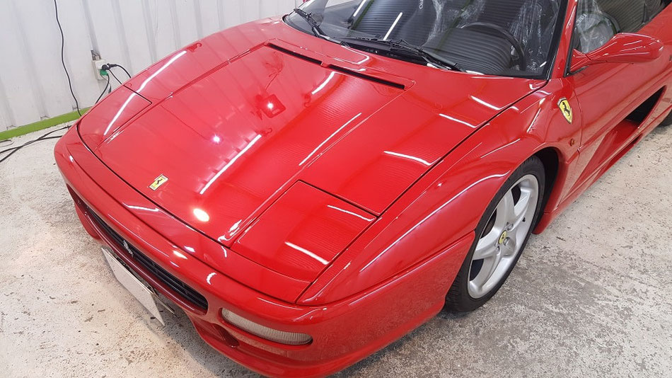 フェラーリf355の磨き アートディテール 埼玉の車磨き専門店