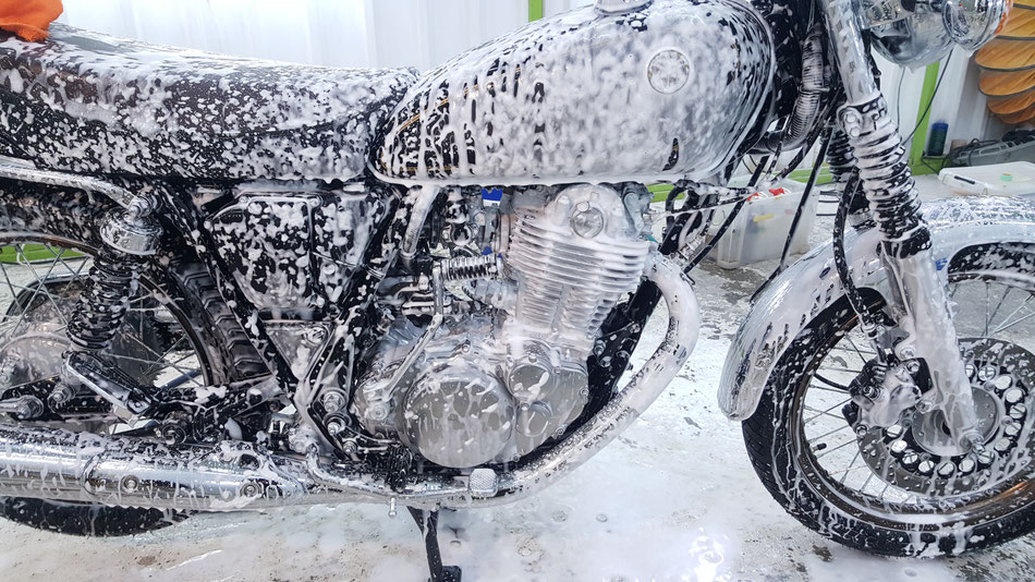 SR400 洗車