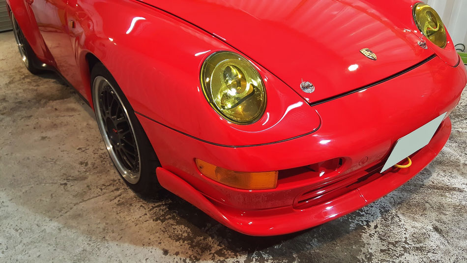 ポルシェ９９３サーキット仕様の磨き完成