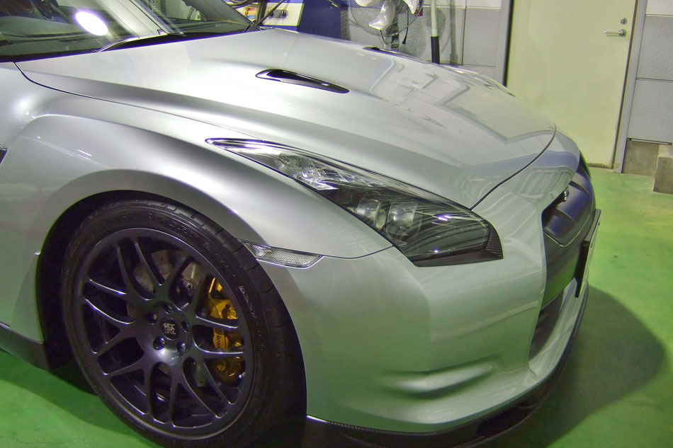 ボディコーティング施工でR35GT‐Rの塗装をより美しく