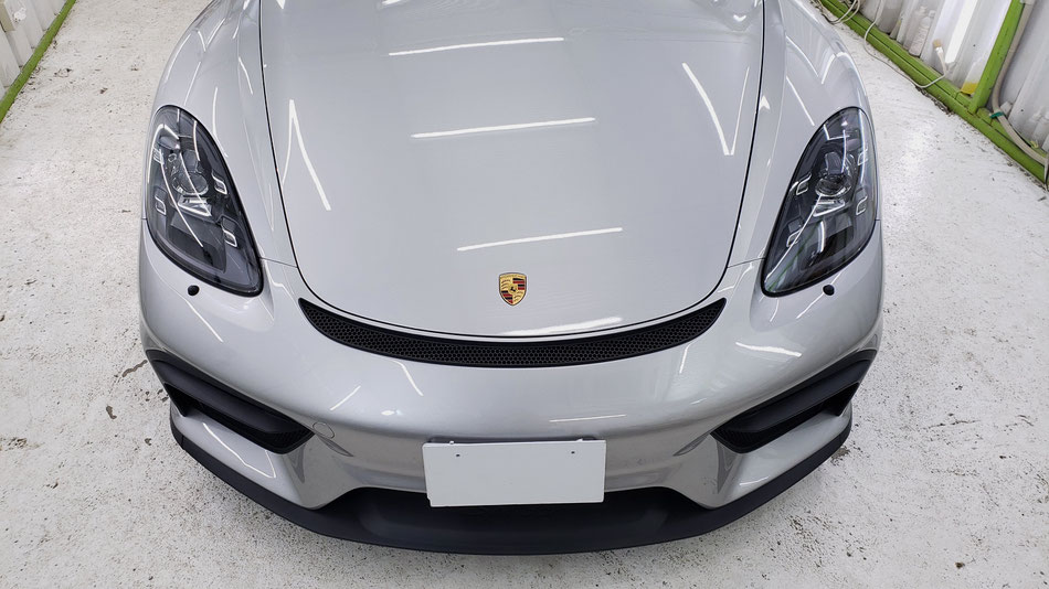 ７１８スパイダーＧＴシルバーのコーティング完成