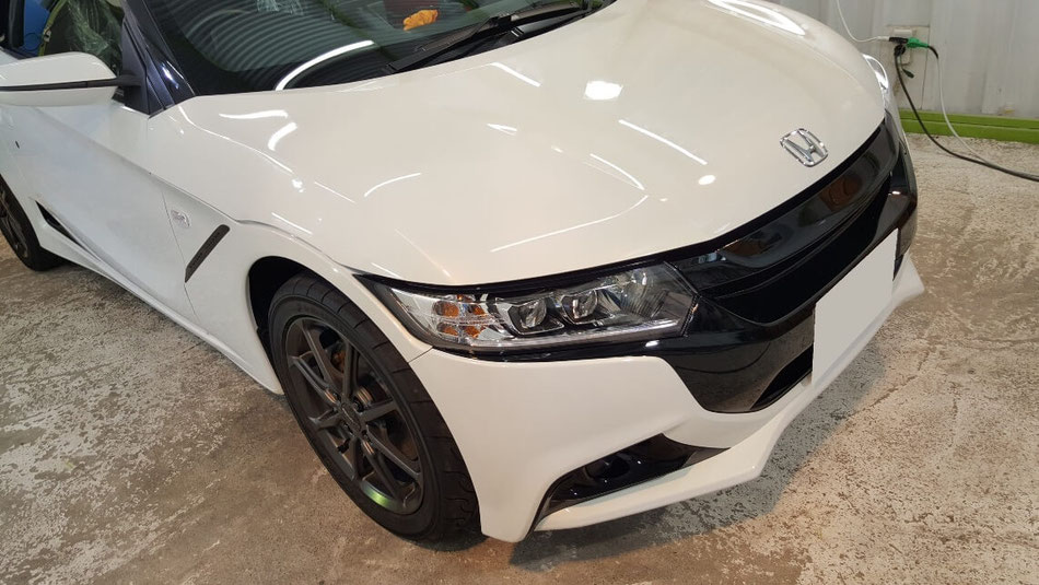 S660の磨き、セラミックコーティング・幌コーティング完成 埼玉の車磨き専門店