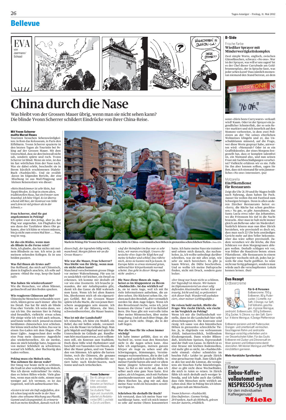 Artikel vom 11. Mai 2012 im Tagesanzeiger