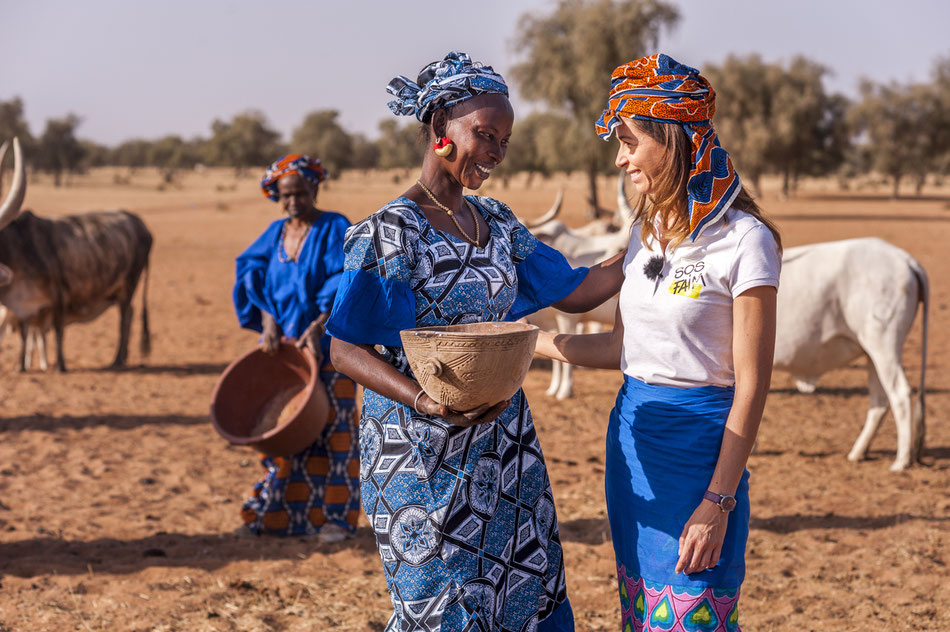 Joëlle Scoriels, ambassadrice pour SOS faim en visite au Sénégal