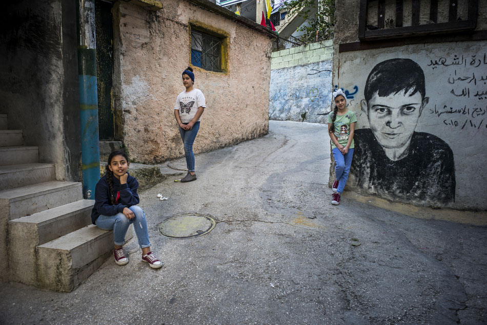 Aida camp in Bethlehem , Palestine, West Bank  © François Struzik - simply human