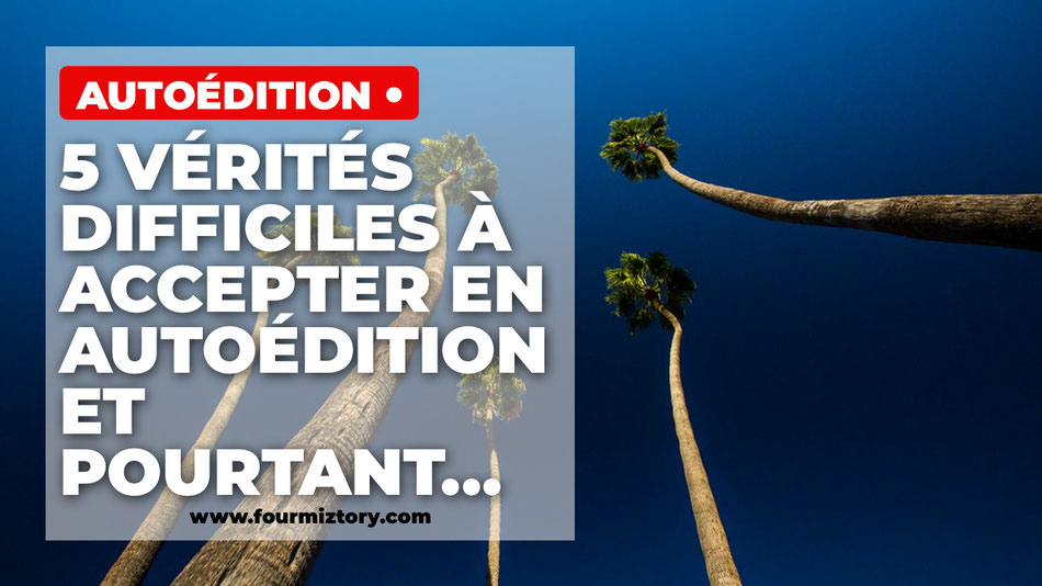 Un auteur autoédité n’est pas un écrivain, c’est un entrepreneur, Il faut accepter de se mettre en avant, La promotion démarre avant même l’écriture du livre, Il faudra avoir publié plusieurs livres pour pouvoir en vivre, Il faut accepter d'investir de l