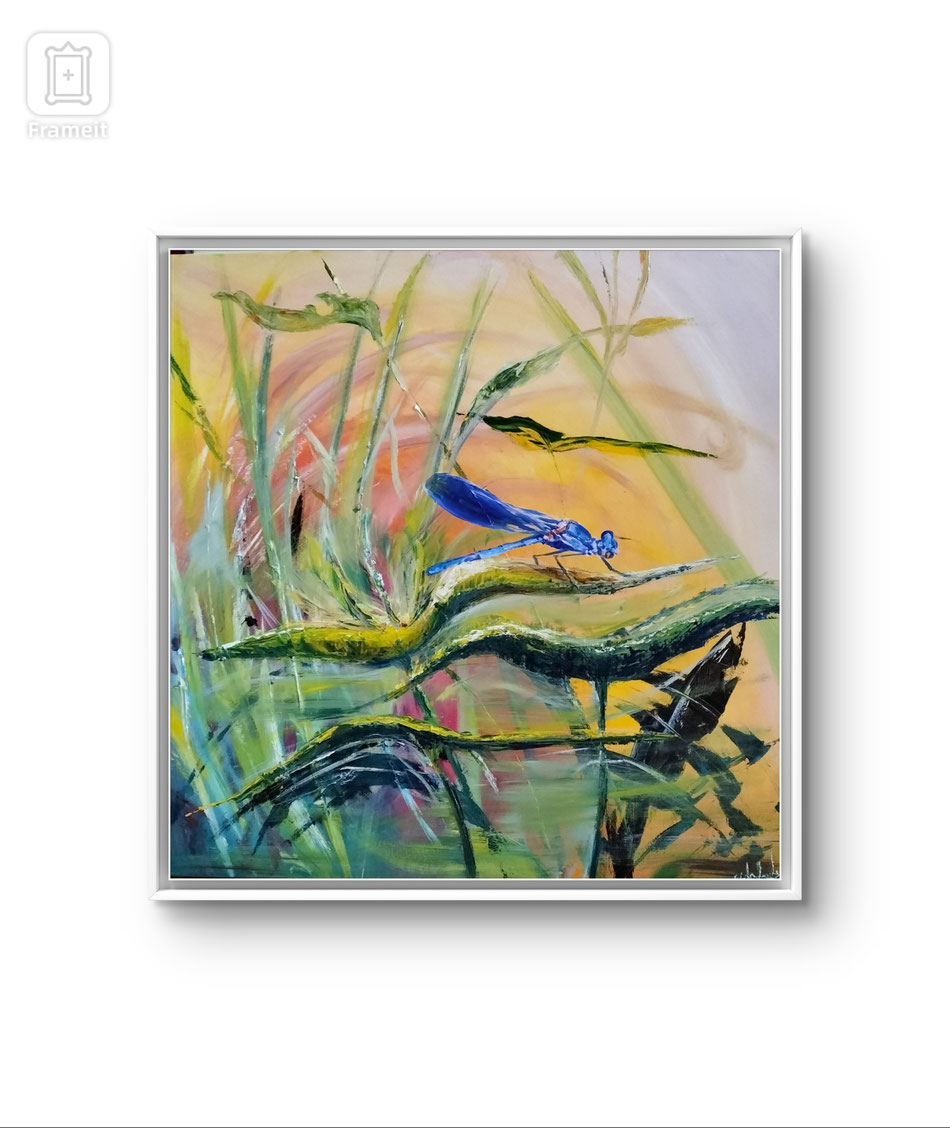 huile sur toile 80/80 cm