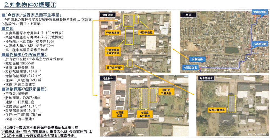 今西家 五軒長屋 再生事業