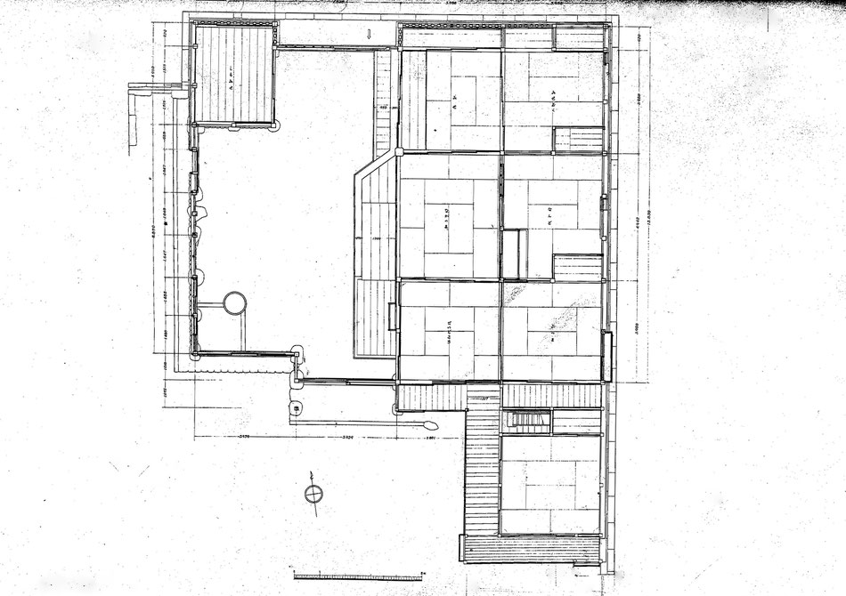 重要文化財 今西家住宅  一階 平面図