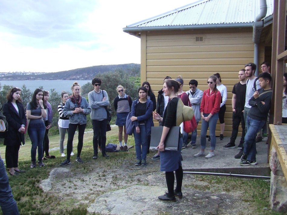 Some of the students from the Class of 2015 at the Quarantine Station, Manly.
