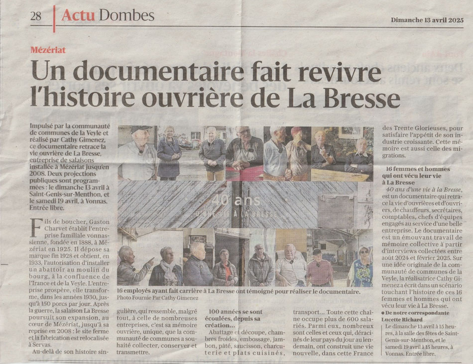 Le Progrès - dimanche 13 avril 2025