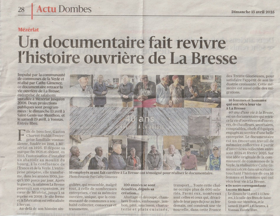 Le Progrès - dimanche 13 avril 2025
