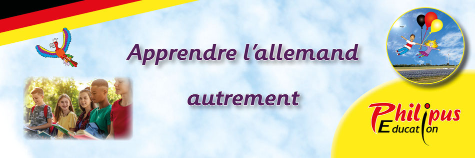 Apprendre l'allemand autrement, bannière