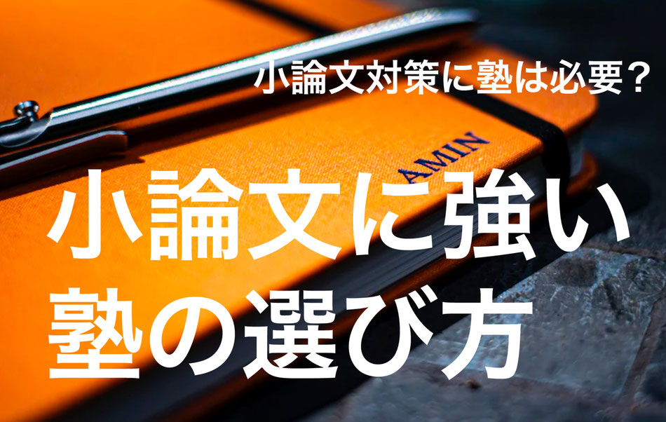 小論文対策に強いおすすめの塾