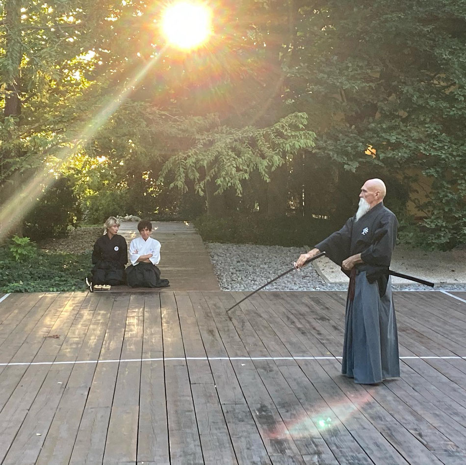 sensei spada tramonto katana cuore