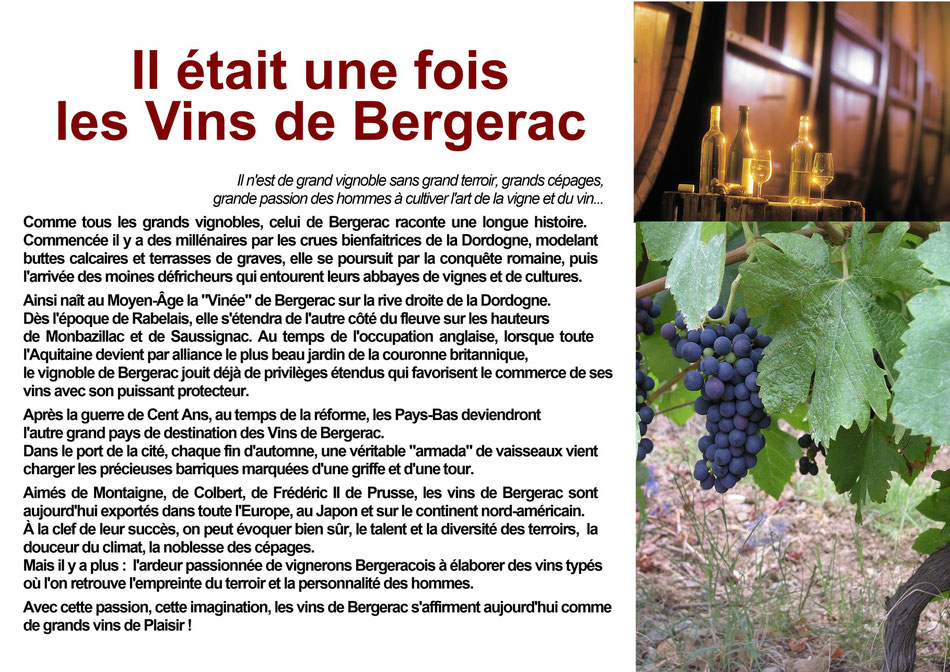 vins de Bergerac rive dordogne monbazillac saussignac passion