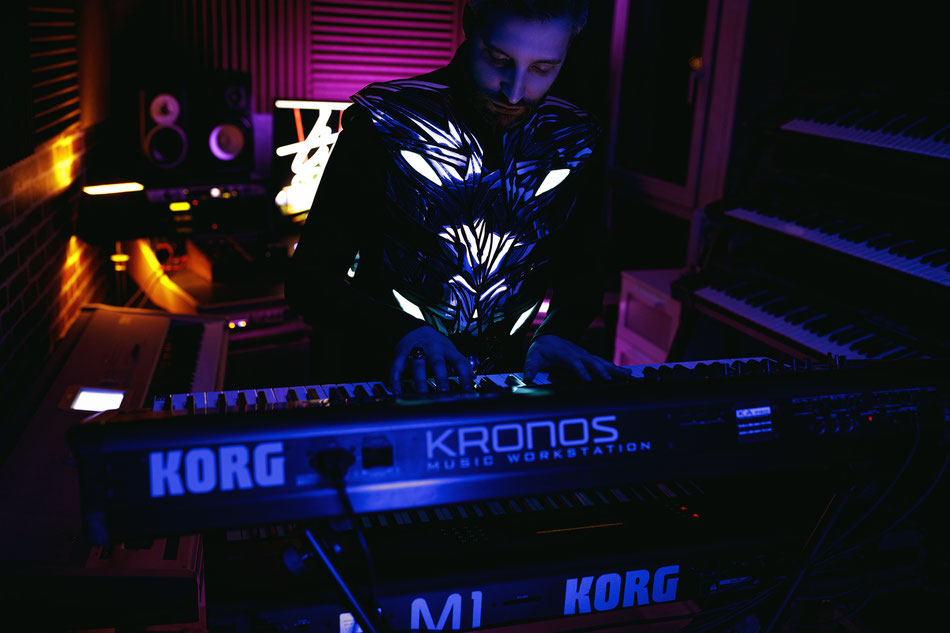Laser Harp Performer composer pianist Time Composer