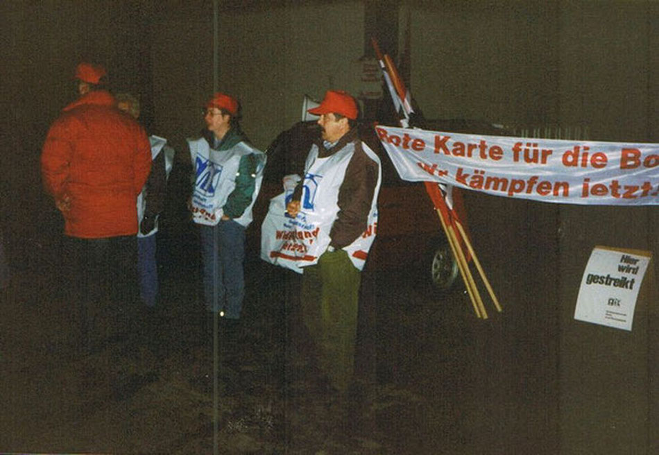 Warnstreik am 5. März 1998 ab 5:30 Uhr
