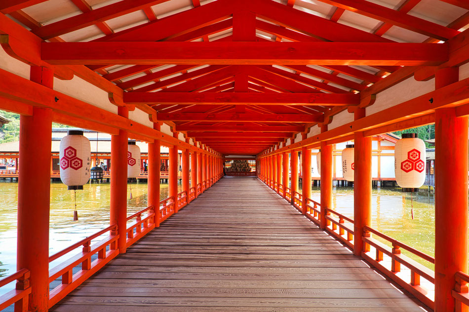 Itukushima Shrine in Hiroshima, the World Heritage