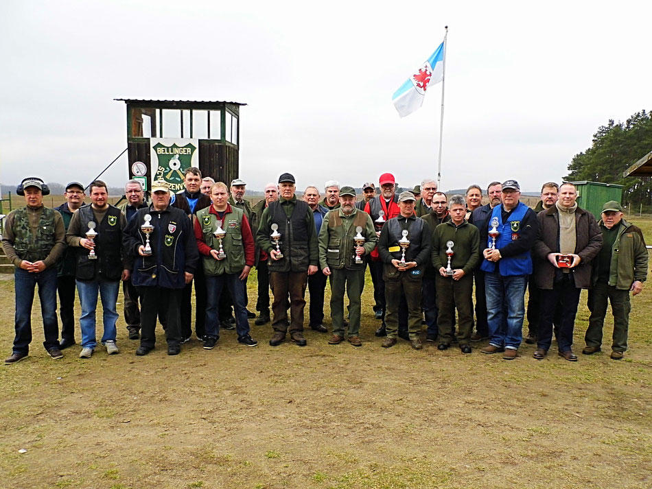 Teilnehmer am 18. Frühjarsschießen 2017 beim Bellinger Schützenverein e.V.