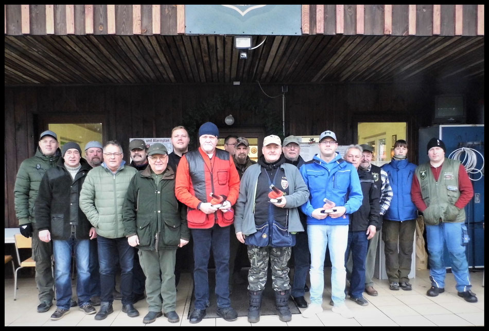 Teilnehmer am Neujahrsschießen des Bellinger Schützenverein e.V. am 04.01.2020