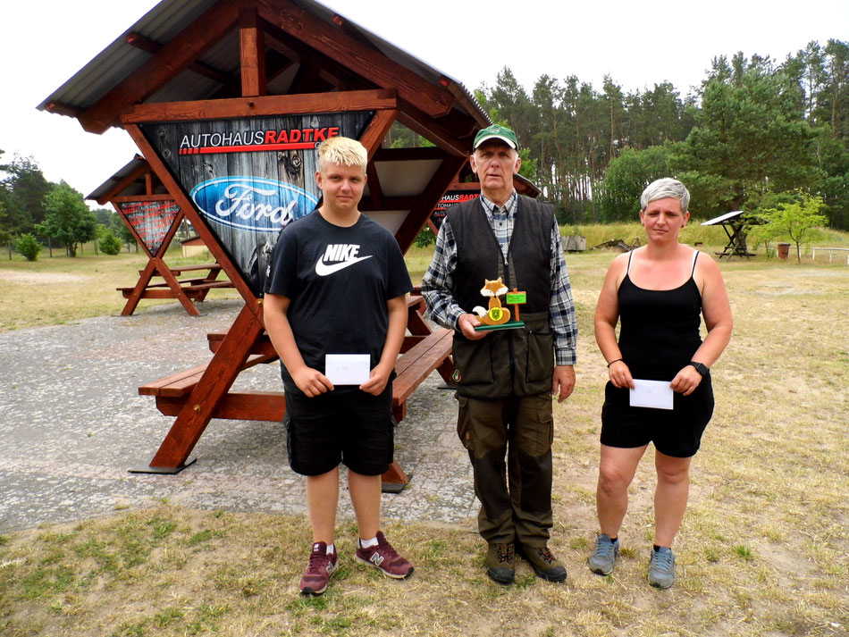 Gewinner vom 6. Fuchsschießen des Bellinger Schützenverein e.V. am 25.06.2022