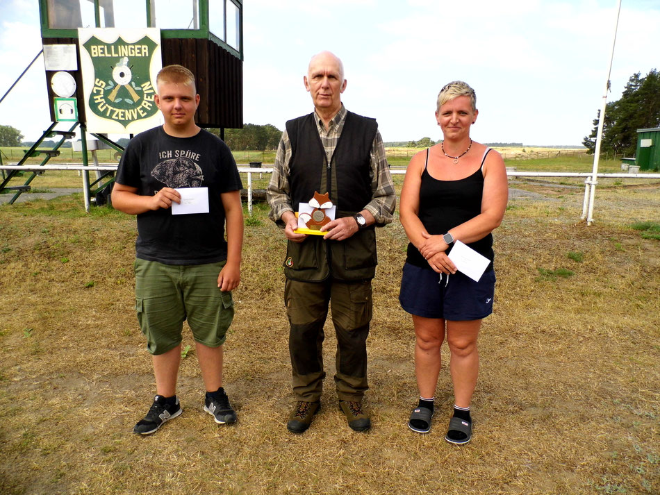 Gewinner vom 7. Fuchsschießen des Bellinger Schützenverein e.V. am 24.06.2023