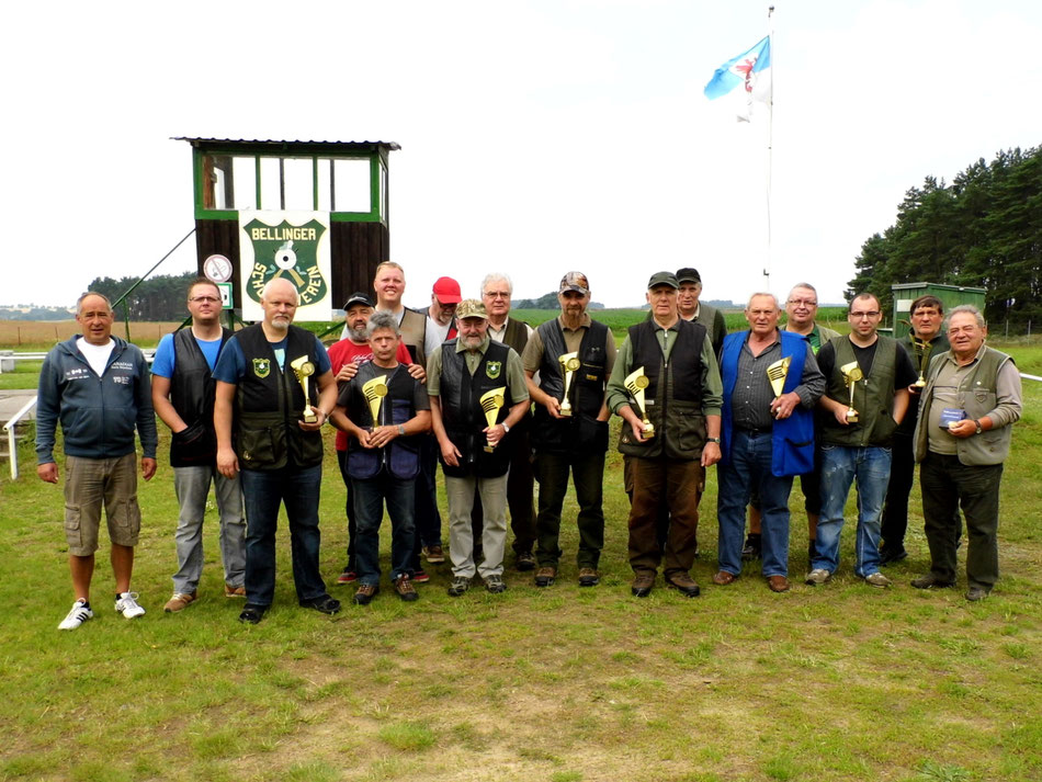 Teinehmer des 14. Bellinger Parcoursschießen 2017