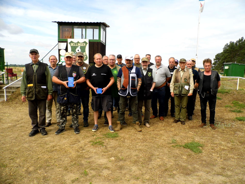 Teilnehmer des 16. Doppeltrapschießen am 03.07.2021 in Belling.