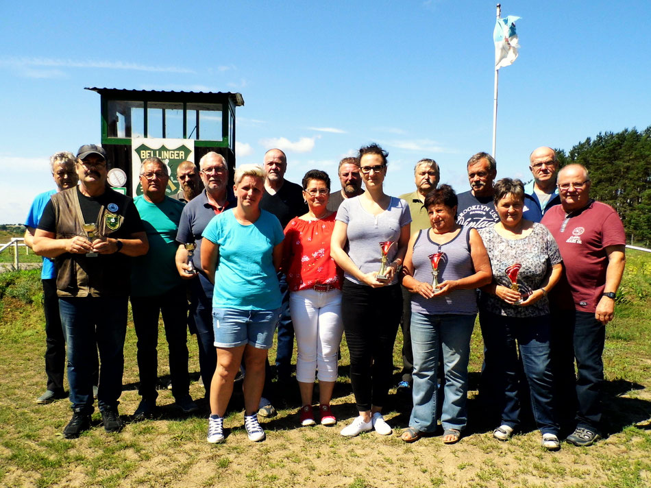 Teilnehmer an der Vereinsmeisterschaft Luftgewehr 2019.