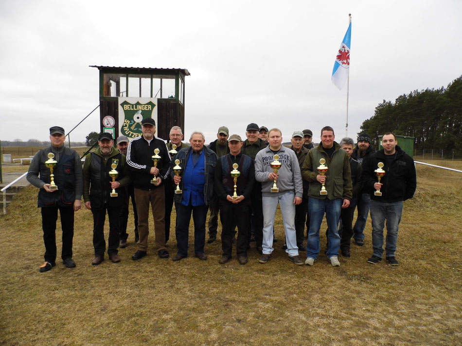 Teilnehmer am 17. Frühjarsschießen 2016 beim Bellinger Schützenverein e.V.