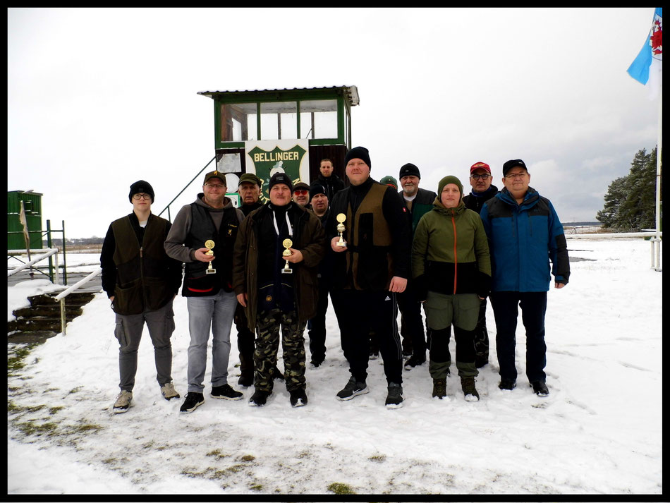 Teilnehmer am Neujahrsschießen des Bellinger Schützenverein e.V. am 06.01.2024