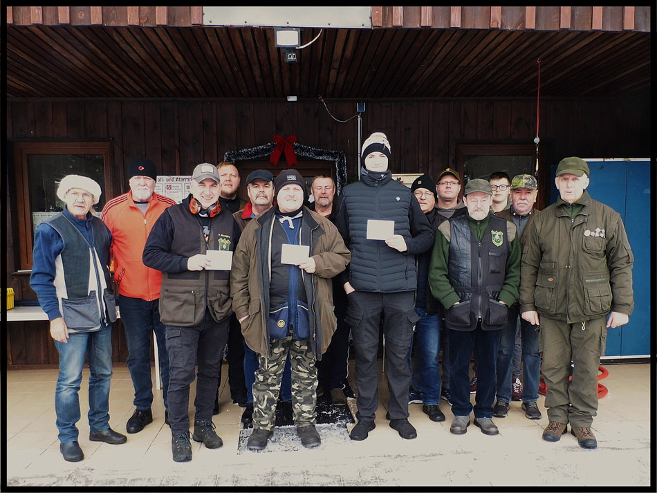 Teilnehmer am Neujahrsschießen des Bellinger Schützenverein e.V. am 04.01.2025
