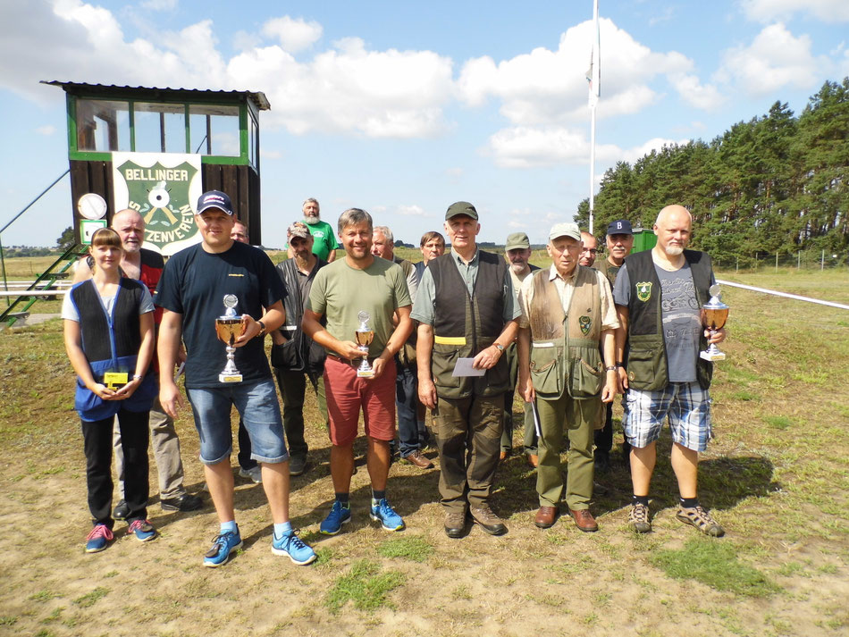 Teilnehmer des 19. Bellinger Skeetpokal vom 03.08.2019