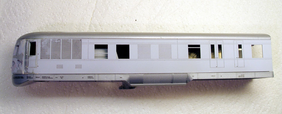 Handmuster Gehäuse Maschinenwagen 137 901 a, DRG Modell Berlin