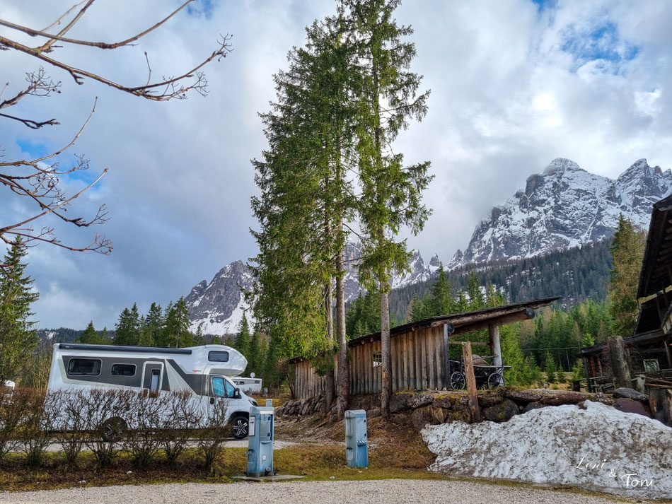 Wellnesscamping mit Dolomitenblick und in einfach traumhafter Lage mitten in der Natur