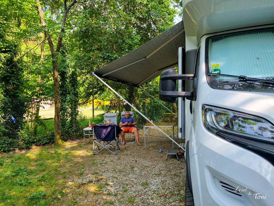 Unser Zuhause für fünf Tage an der ligurischen Küste: der Campingplatz "5 Terre"