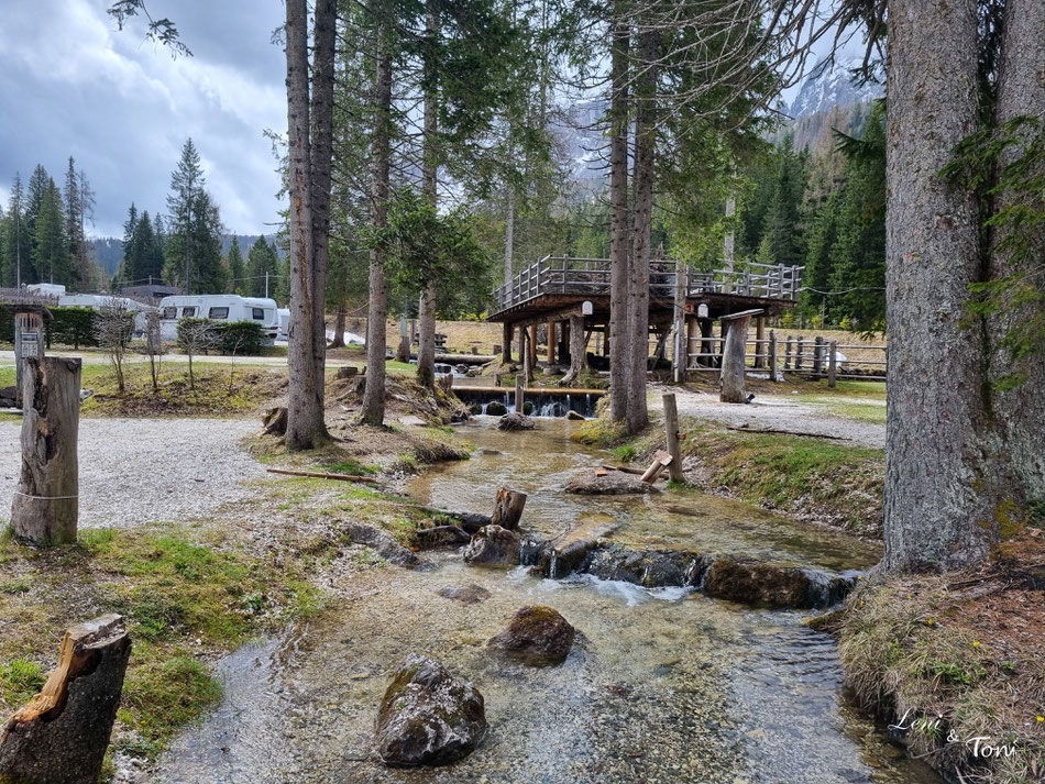 Kneippbad inklusive im Caravan Park Sexten