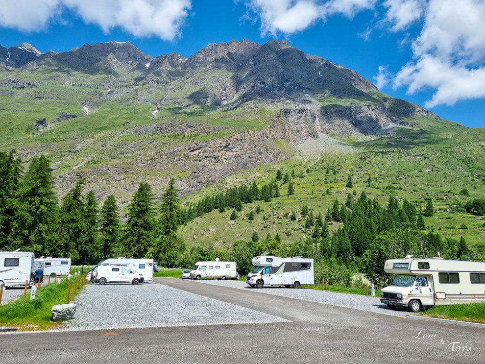 Auf dem Wohnmobilstellplatz in Bessans legen wir einen Ruhetag ein