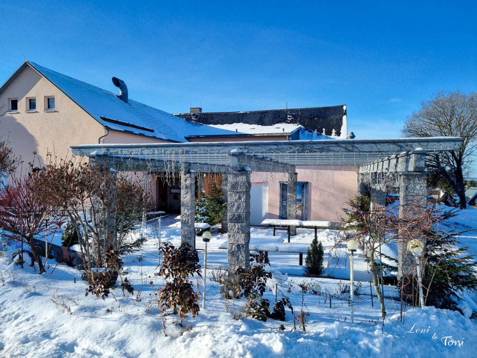 Die Gaststätte "Bei Freunden" liegt direkt unterhalb des Stellplatzes im Kulturhaus Beerheide