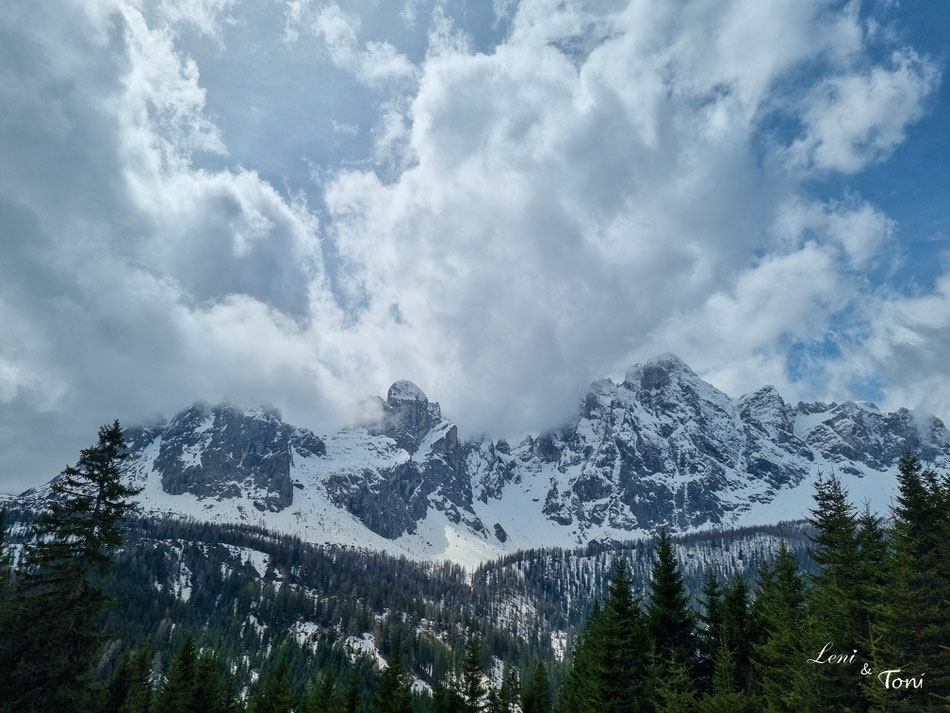 Gelegentlich konnten wir sogar die Berge sehen