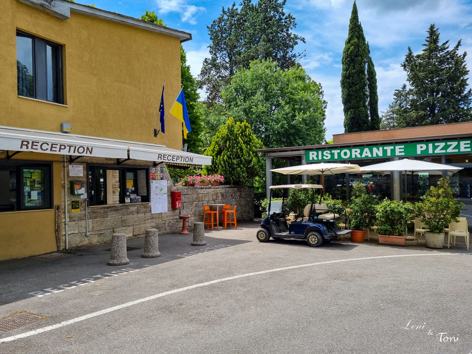 Für unseren Besuch in Siena machen wir Halt auf dem Campingplatz Colleverde