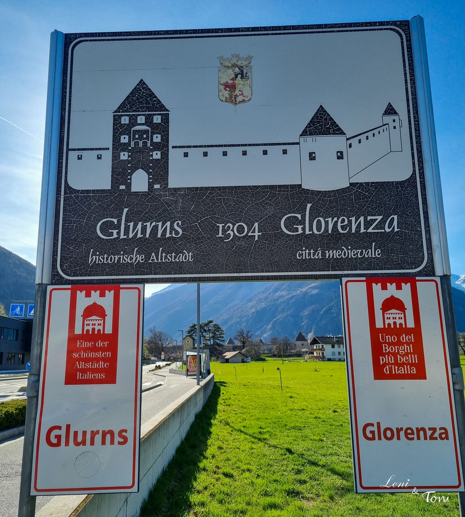 Unser erster Stopp in einer der schönsten Altstädte Italiens: Glurns in Südtirol