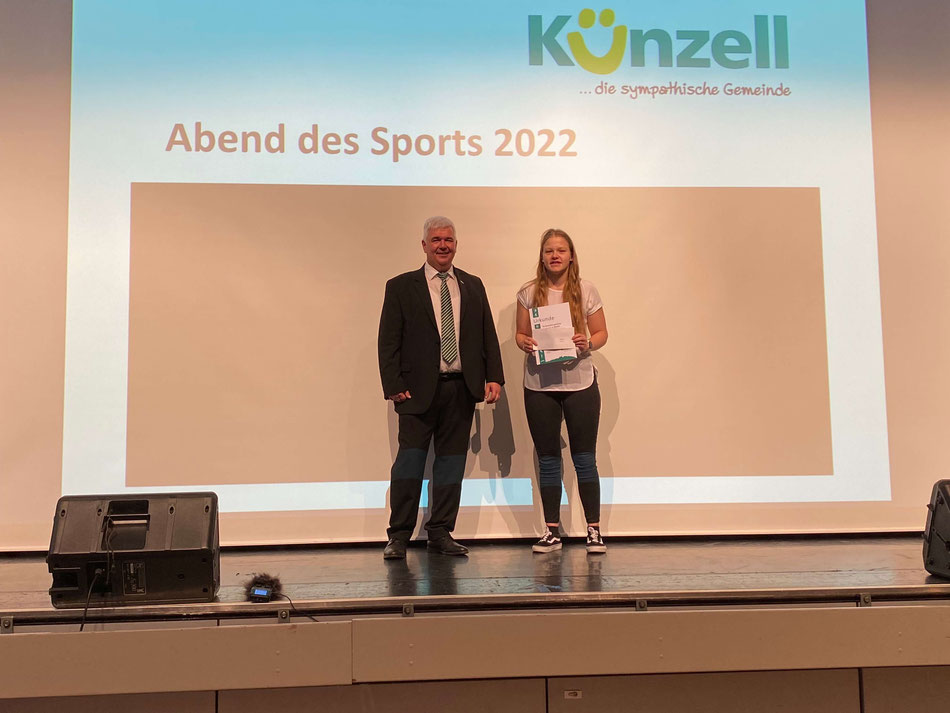 Sportlerehrung der Gemeinde Künzell am 18. September 2022 durch Bürgermeister Timo Zentgraf